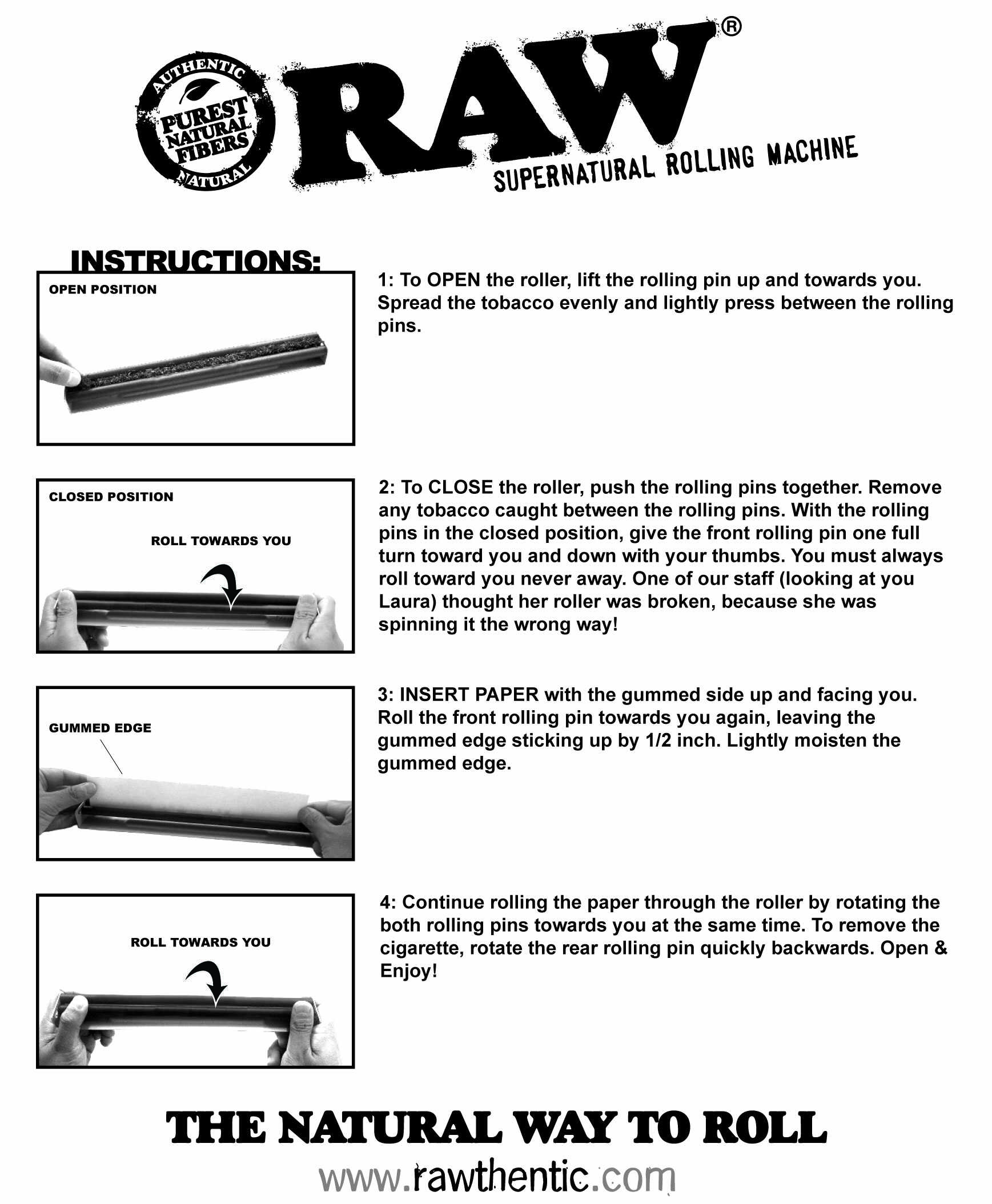 Balička RAW® Supernatural Rolling Machine XXL 30 cm | Upinsmoke.cz